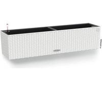 Jardinière Balconnière LECHUZA Cottage 80, 79 x 19 x 19 cm, 12 L, Kit Complet, Blanc