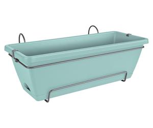 Jardinière Barcelona 50cm Terre Cuite Kit Complet Design Terre Cuite Pour Balcon - Elho