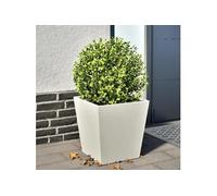 vidaXL Jardinière blanc acier