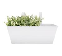 Jardinière blanche en zinc