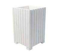 Jardinière - BOGATECO - Modèle BOGATECO - Bois pin blanc - 40x40x40 cm - Insert plastique amovible