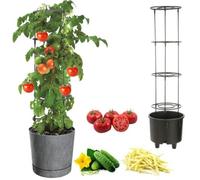 Jardinière - Botle - Ø40 Cm - Plastique De Haute Qualité - Gris Foncé - Résistante Aux Intempéries Multicolore