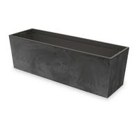 Jardinière - BOTLE - 77 cm - Plastique - Béton - Rectangulaire