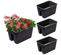 Jardinière - Botle - Set De 3 - Imitation Rotin - Umbra Brown - 27.2 Cm X 39.6 Cm Multicolore