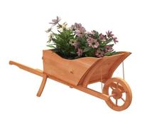 vidaXL Jardinière design brouette bois massif sapin 128 x 45,5 x 43 cm