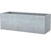 Jardinière C-Cube Long en plastique gris (Stony Grey) : 80 cm de long, 29 cm de large, 27 cm de haut, capacité de 38 l