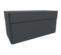 jardinière sur roulettes de 63 litres, pour l'intérieur et l'extérieur - 78 x 39 x 39 cm (hauteur) - Gris anthracite
