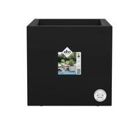 Jardinière Carré En Plastique 40 X 40 Cm Elho Vivo Next Square Noir Noir