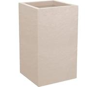 Jardinière Carré Haute Eda Volcania Up 36 L Beige 29,5x29,5x49,5 Cm Beige