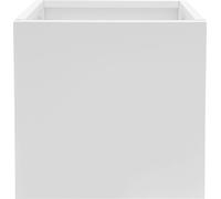 Jardinière carrée Blanc Cube Planteur Boîte Intérieur Extérieur Planteur Extérieur