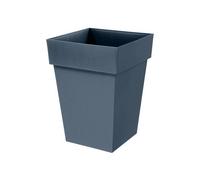 Jardinière Carrée Conique Eda Toscane 39x39x53 Cm 51 L Bleu Jean Bleu