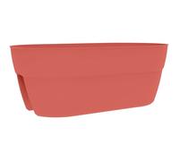 Jardinière Cavalière - EDA - Osaka - 19,5 L - Pour Balcons et Rambardes - 56 x 30,1 x H. 20,6 cm - Orange Terre Battue