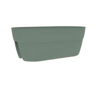 EDA Jardinière cavalière Osaka 19,5 L – Système de fixation breveté – 56x30,1x20,6 cm Vert laurier