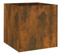 vidaXL Jardinière Chêne fumé 40x40x40 cm Bois d'ingénierie