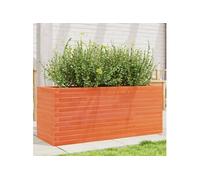 vidaXL Bac à plantes brun cireux 110x40x45,5 cm Pin massif