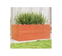 vidaXL Bac à plantes brun cireux 110x60x46 cm en pin massif