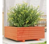 vidaXL Bac à plantes brun cireux 60×60×26,5 cm en pin massif