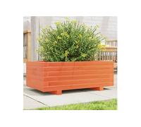 vidaXL Bac à plantes brun cireux 70 x 40 x 26,5 cm Pin massif