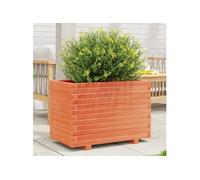 vidaXL Bac à plantes brun cireux 70x40x49,5 cm Pin massif