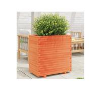 vidaXL Bac à plantes brun cireux 70x40x72,5 cm Pin massif