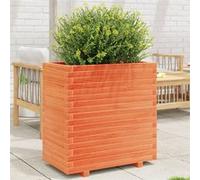 vidaXL Bac à plantes brun cireux 70x40x72,5 cm Pin massif