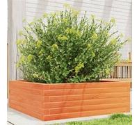 vidaXL Bac à plantes brun cireux 70x70x23 cm pin massif