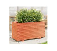 vidaXL Bac à plantes 847375 en pin massif brun cireux 90x40x49,5 cm