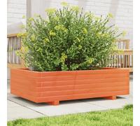 Jardinière cire marron 90x60x26,5 cm bois de pin - vidaXL