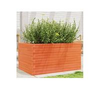 vidaXL Bac à plantes brun cireux 90x60x45,5 cm Pin massif