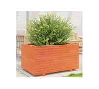vidaXL Bac à plantes brun cireux 90x60x49,5 cm Pin massif