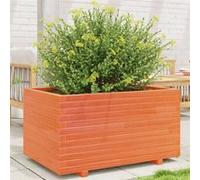 vidaXL Bac à plantes brun cireux 90x60x49,5 cm Pin massif