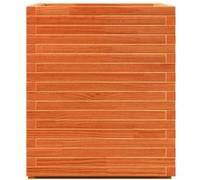vidaXL Bac à plantes brun cireux 90 x 60 x 72,5 cm Pin massif