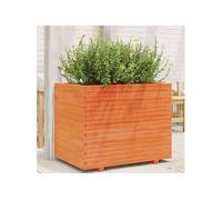 vidaXL Bac à plantes brun cireux 90x60x72 cm pin massif