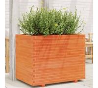 vidaXL Bac à plantes brun cireux pin massif 90x60x72 cm