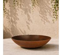 Jardinière Coupe décorative - Look rouille - Ø 28 cm - Profondeur 8 cm - Pour intérieur et extérieur