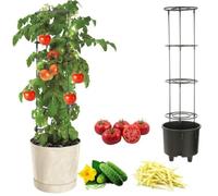 Jardinière - Crème - Ø40 Cm - Plastique - Résistante Aux Intempéries - Extensible Multicolore