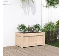 vidaXL Jardinière d'extérieur Lit surélevé 60x31x31 cm Bois de pin massif Beige G