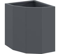 Jardinière d'Angle Anthracite 30 x 30 x 35 cm Acier