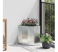 Jardinière d'Angle - VIDAXL - 30 x 30 x 35 cm - Acier galvanisé - Argent - Anti-corrosion