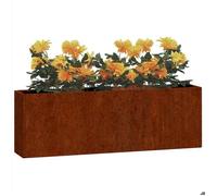Jardinière de balcon Brun - Sarazyj® Jardinières murales 2 pcs - SOLOMON - Rouillé Acier corten 53x10x17 cm - J851158