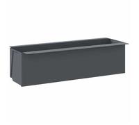 Jardinière de balcon Gris - Sarazyj® Boîtes à fleurs pour palettes euro 12 pcs - SOLOMON - Gris 36x13,5x9,5cm PP - J615662