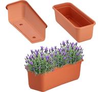 Jardinière de balcon - Jardinière 40 cm - Pour fleurs et herbes aromatiques - Extérieur