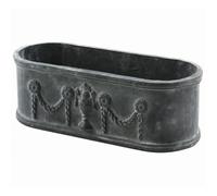Jardiniere de Balcon ou Fenêtre Balconnière Vasque Bac en Fonte Grise 12x15,5x36cm