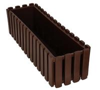 KOTARBAU® Jardinières Extérieure - Plastique - 58x18x16 cm - Brun - Pot de Fleur - Rectangulaire - Bac à Fleurs - Jardinière Balcon - Pot de Fleur Extérieur - Facile à Nettoyer