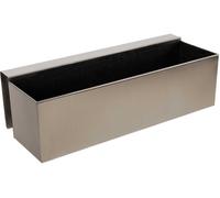 Jardinière de balcon VIVANNO BINOX, acier inoxydable brossé - 60 x 22 x 17 cm