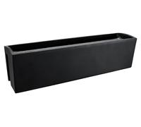 Jardinière de balcon VIVANNO en fibre de verre BALKONA CLASSIC, anthracite mat - 80 x 19 x 22 cm