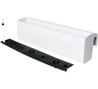 Jardinière de balcon VIVANNO en plastique BALKONA CLASSICO, blanc brillant - 80 x 20 x 22 cm
