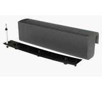 Jardinière de balcon VIVANNO en plastique BALKONA CLASSICO, gris foncé mat - 80 x 20 x 22 cm