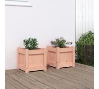 Jardinière de style élégant 2 pcs. Bois massif Douglas - Beete Hommie7050599 1parcel