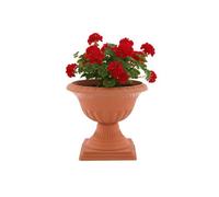 Jardinière décorative sur pied - BOTLE - Graphite - Ø 28 cm - H 29 cm - Plastique durable
